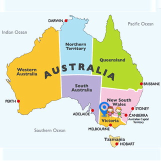 เรียนซัมเมอร์ต่างประเทศ High School Australia map เรียนซัมเมอร์ต่างประเทศ Study abroad in High School Australia